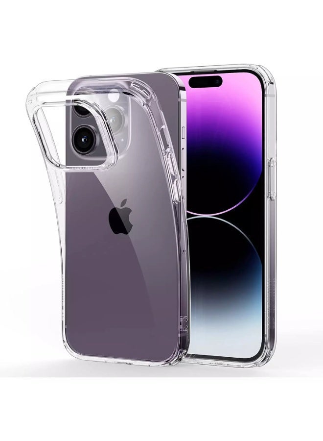 جولبينبوكس جراب هاتف شفاف لهاتف آيفون 14 برو ماكس | غطاء حماية نحيف | جراب خلفي مقاوم للصدمات | تصميم شفاف مقاوم للخدوش | حماية يومية خفيفة الوزن - Image 1